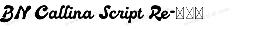 BN Callina Script Re字体转换